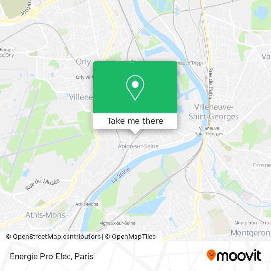 Mapa Energie Pro Elec