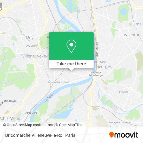 Bricomarché Villeneuve-le-Roi map
