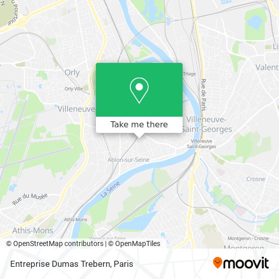 Entreprise Dumas Trebern map