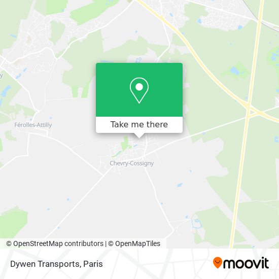 Dywen Transports map