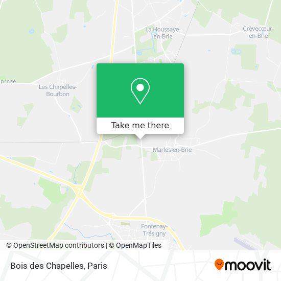 Mapa Bois des Chapelles