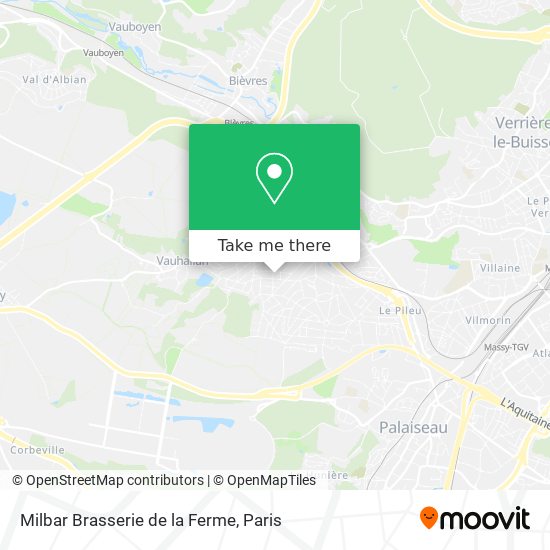 Mapa Milbar Brasserie de la Ferme