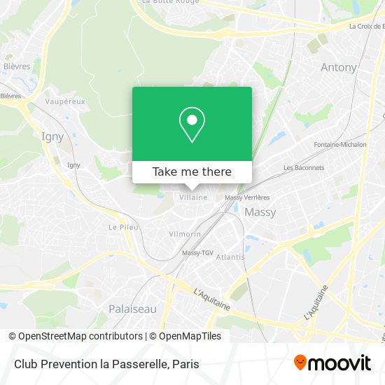 Club Prevention la Passerelle map