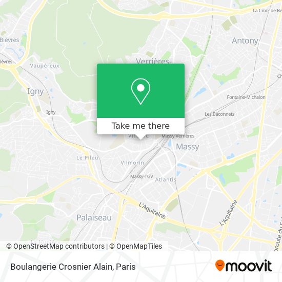Mapa Boulangerie Crosnier Alain