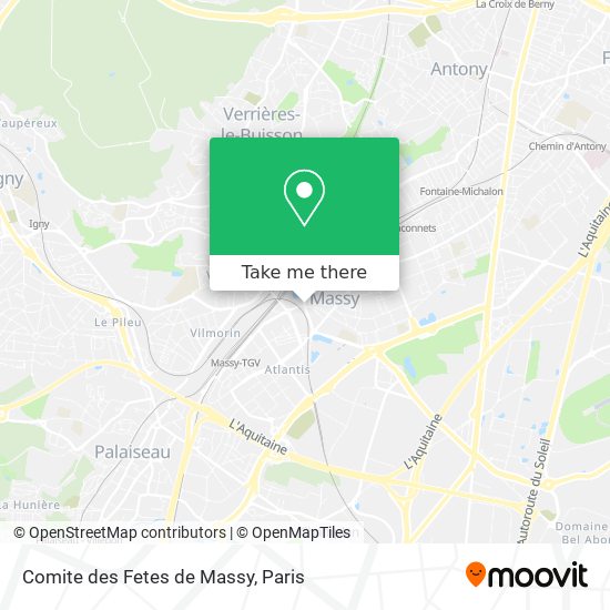 Comite des Fetes de Massy map