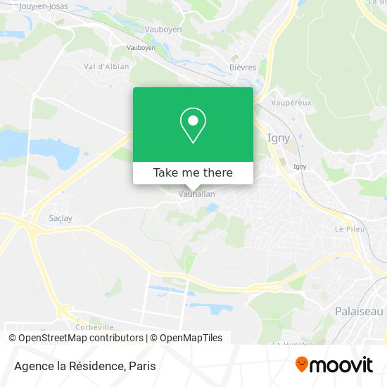 Agence la Résidence map
