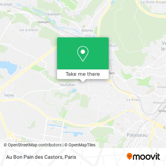 Au Bon Pain des Castors map