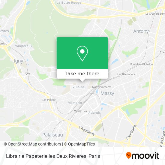 Mapa Librairie Papeterie les Deux Rivieres