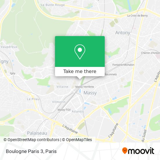 Boulogne Paris 3 map