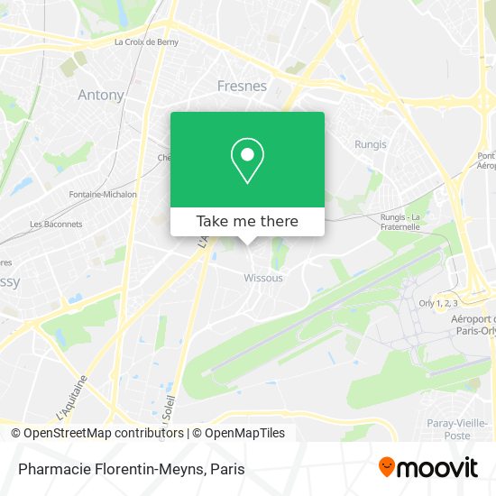 Mapa Pharmacie Florentin-Meyns