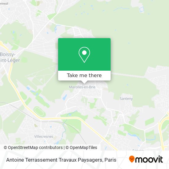Antoine Terrassement Travaux Paysagers map