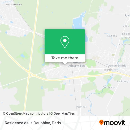 Mapa Residence de la Dauphine