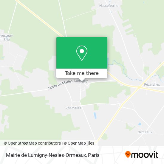 Mapa Mairie de Lumigny-Nesles-Ormeaux