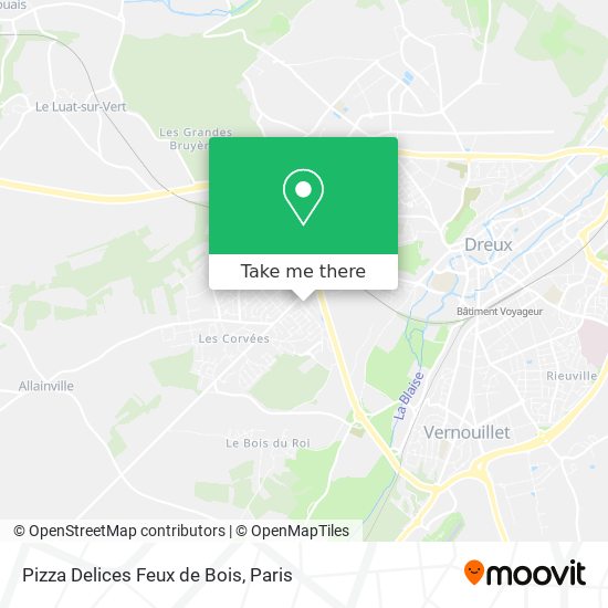 Pizza Delices Feux de Bois map