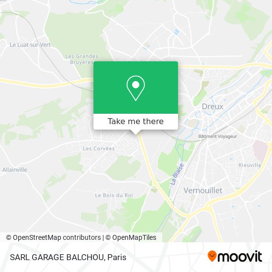 SARL GARAGE BALCHOU map