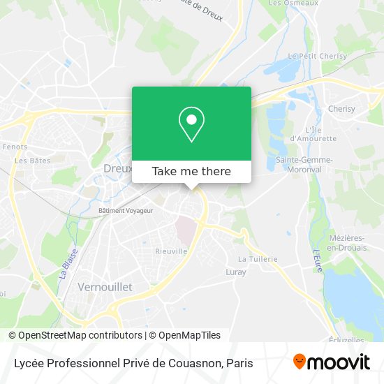 Lycée Professionnel Privé de Couasnon map