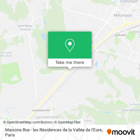 Mapa Maisons Rve - les Résidences de la Vallée de l'Eure