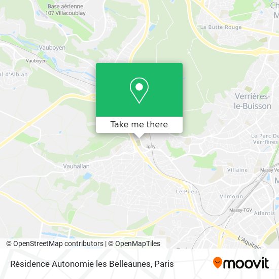 Résidence Autonomie les Belleaunes map