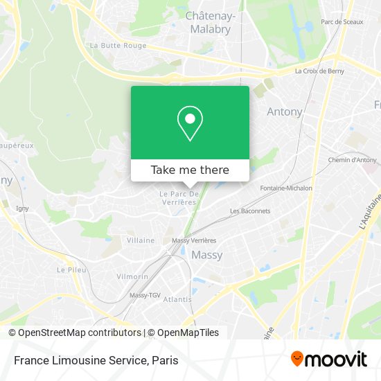 Mapa France Limousine Service