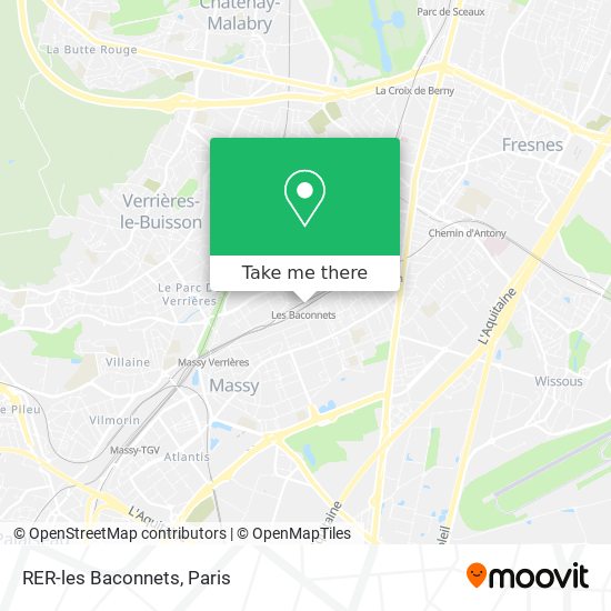 RER-les Baconnets map