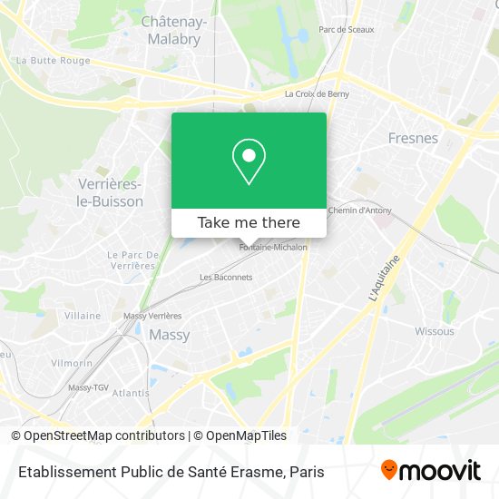 Etablissement Public de Santé Erasme map