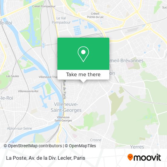 La Poste, Av. de la Div. Lecler map