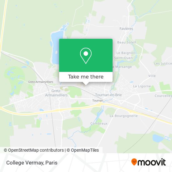 College Vermay map