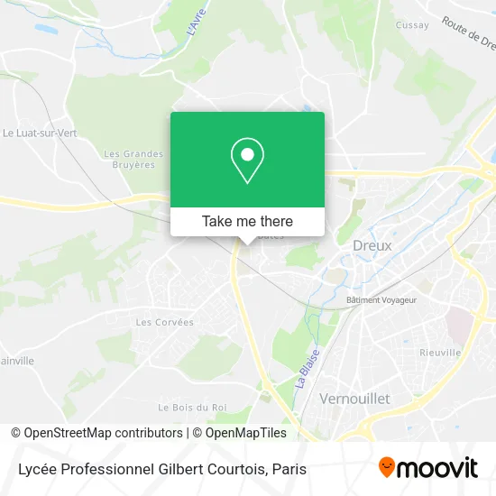Lycée Professionnel Gilbert Courtois map