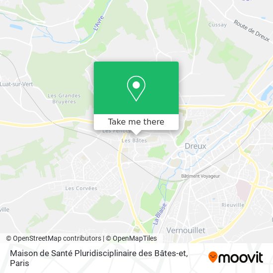 Maison de Santé Pluridisciplinaire des Bâtes-et map