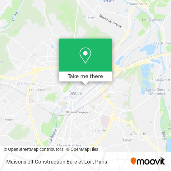 Maisons Jlt Construction Eure et Loir map