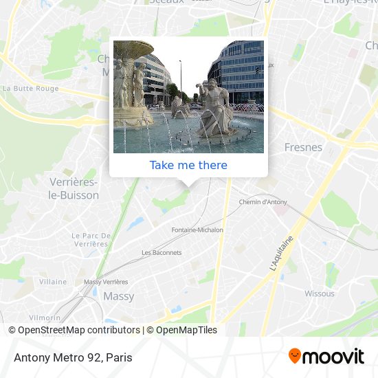 Antony Metro 92 map
