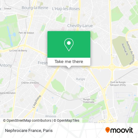 Mapa Nephrocare France