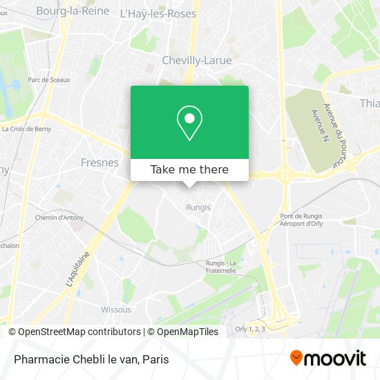 Mapa Pharmacie Chebli le van