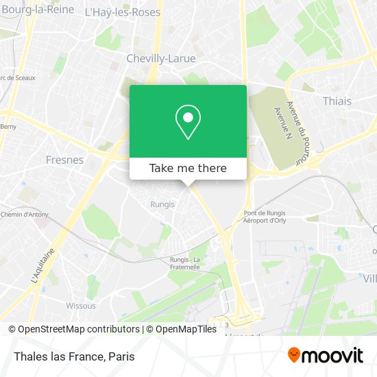 Mapa Thales las France