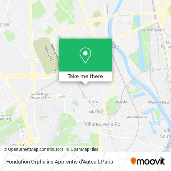 Fondation Orphelins Apprentis d'Auteuil map