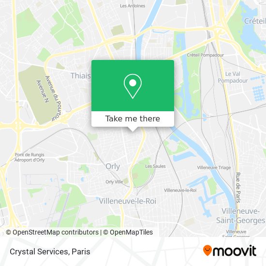 Crystal Services map