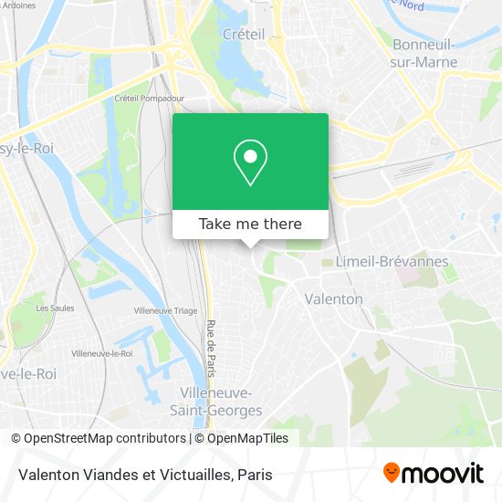 Valenton Viandes et Victuailles map