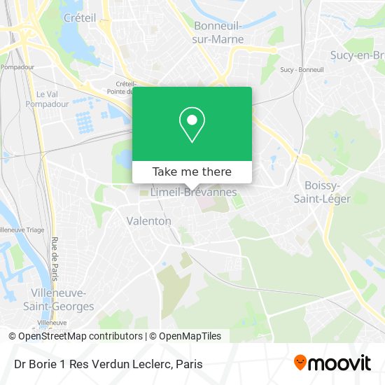Dr Borie 1 Res Verdun Leclerc map