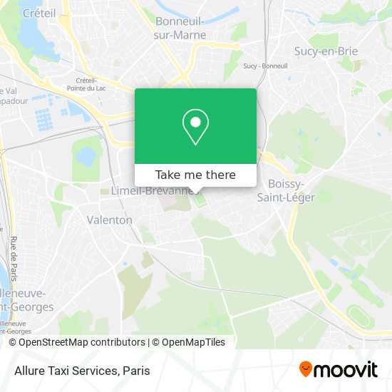 Allure Taxi Services map