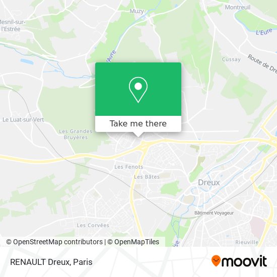 RENAULT Dreux map