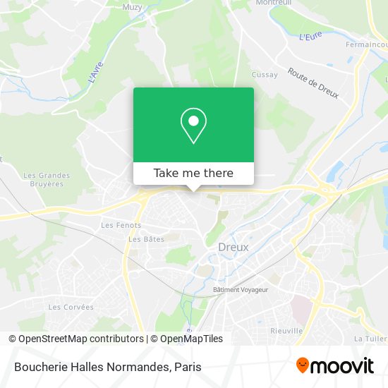 Mapa Boucherie Halles Normandes