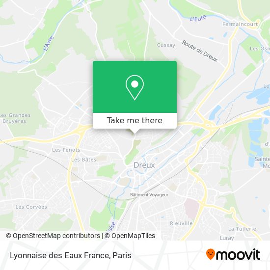 Mapa Lyonnaise des Eaux France