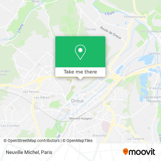 Mapa Neuville Michel