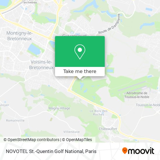 NOVOTEL St.-Quentin Golf National map