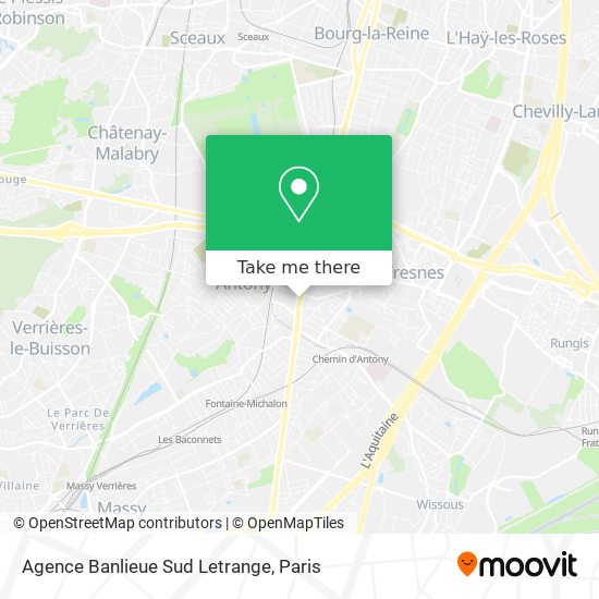 Mapa Agence Banlieue Sud Letrange