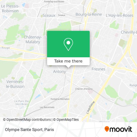 Olympe Sante Sport map