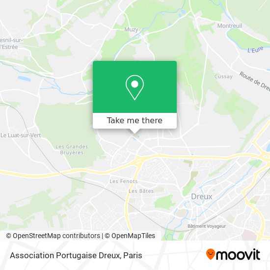 Association Portugaise Dreux map
