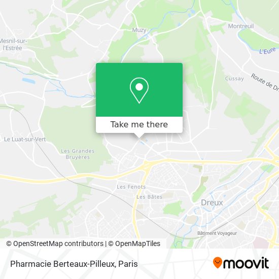 Mapa Pharmacie Berteaux-Pilleux