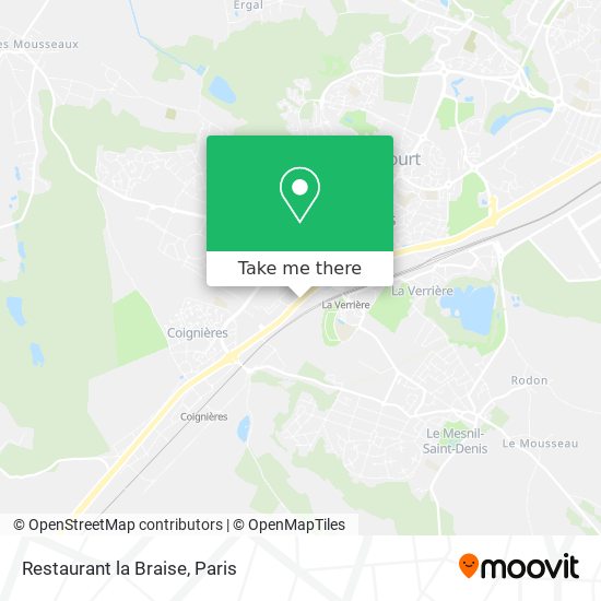 Restaurant la Braise map
