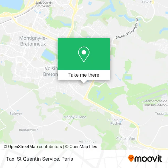 Taxi St Quentin Service map